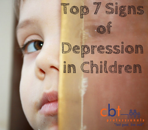 Top 7 Signs of Depression in Children CBT professionals blog; sad kid;hiding child